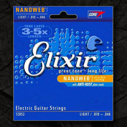 0.12-0.52 Elixir Nanoweb guitar electric strings for electric guitar