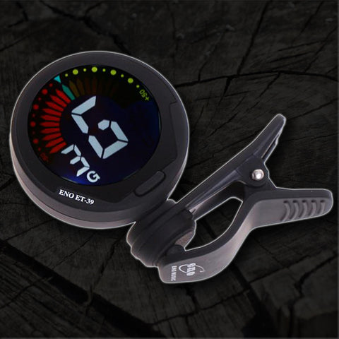 360 Degree Mini Auto Clip Guitar Tuner for Chromatic Guitar, Bass, Violin & Ukulele