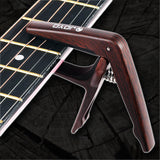 Light Guitar Capo Quick Change Clamp for 6-String Acoustic & Electric Guitar + FREE Pick