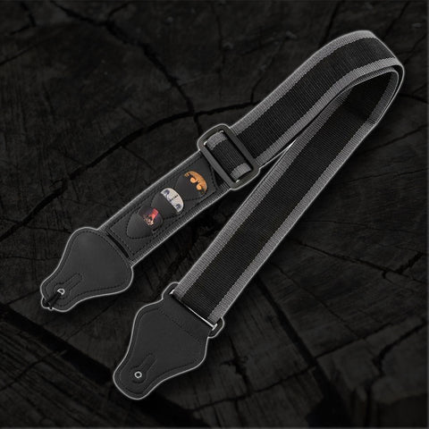 Multifunction Electric Guitar Strap With 3 Pick Holders