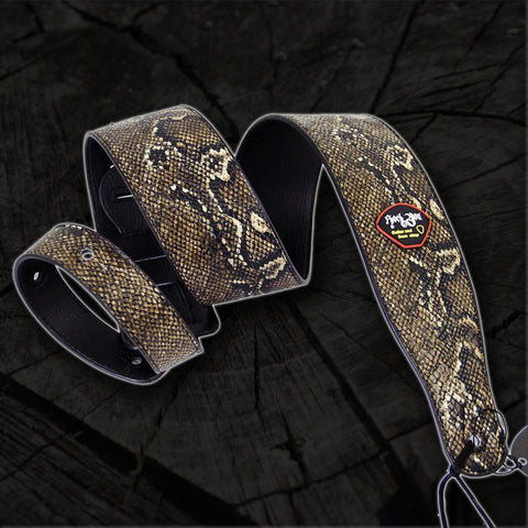 Snakeskin Guitar + Bass Strap