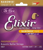Elixir Nanoweb Strings for Acoustic Guitar (Different Gauges)