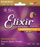 Elixir Nanoweb Strings for Acoustic Guitar (Different Gauges)