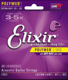 Elixir Nanoweb Strings for Acoustic Guitar (Different Gauges)