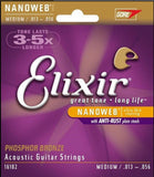 Elixir Nanoweb Strings for Acoustic Guitar (Different Gauges)