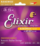 Elixir Nanoweb Strings for Acoustic Guitar (Different Gauges)
