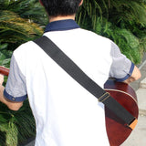 Adjustable Guitar Belt Woven Cotton Guitar Strap with Leather Ends for Electric Acoustic Folk Guitar Comfortable