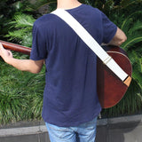 Adjustable Guitar Belt Woven Cotton Guitar Strap with Leather Ends for Electric Acoustic Folk Guitar Comfortable