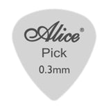 12 Bass Guitar Picks Stainless Steel 0.30mm in Heart or Triangle Shape
