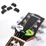 Black Rubber Guitar Pick Holder Fixed on Headstock for Guitar, Bass & Ukulele